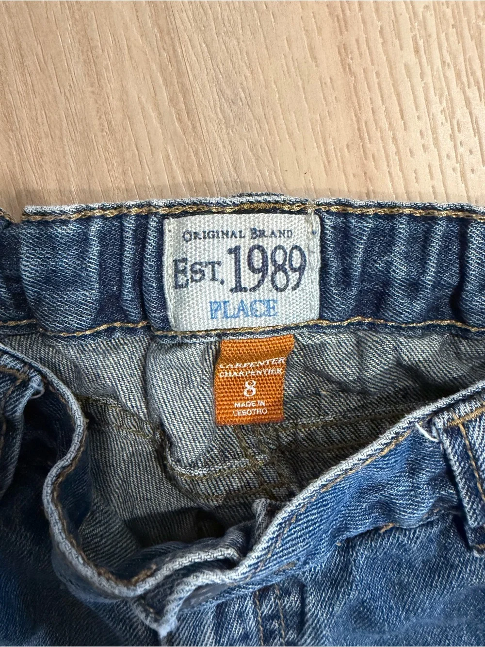 Place Boys Dark Blue Denim Pull-On Shorts